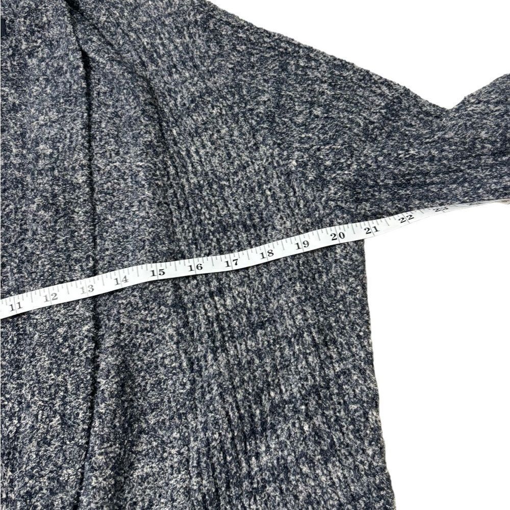 Barefoot Dreams Cozychic Lite Montecito Cardi Heathered Black Graphite Gray M - Picture 5 of 6